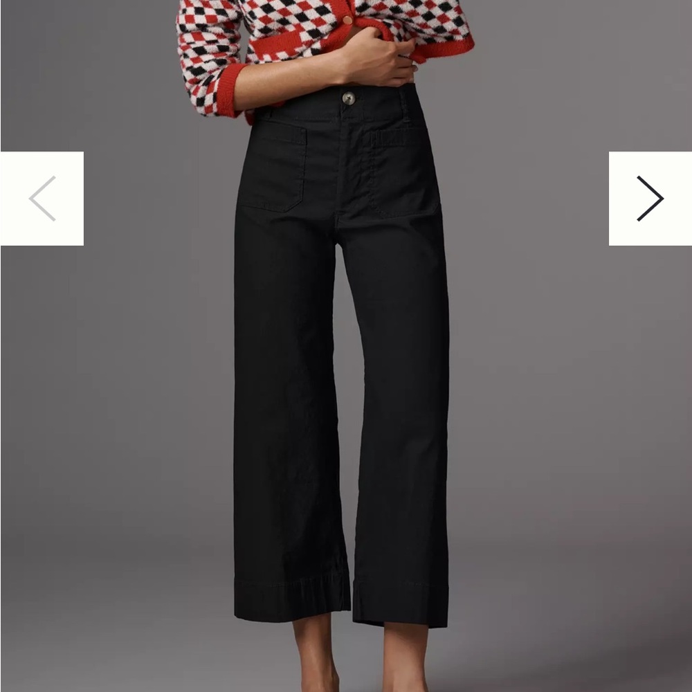 Anthropologie Maeve Colette cropped wide leg pant